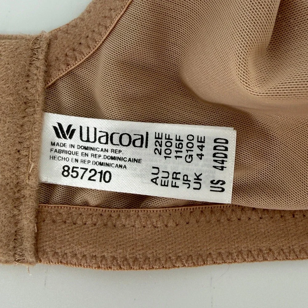Wacoal 857210 Visual Effects Minimizer Bra Roebuck Nude 44DDD Full Coverage New
